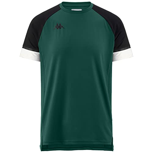 Kappa Kombat Dinasty, Maglietta Uomo, Verde (Green Pine-White), S