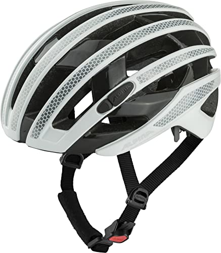 Alpina Ravel Reflective, Casco Da Bicicletta Unisex-Adults, White Gloss, 55-59