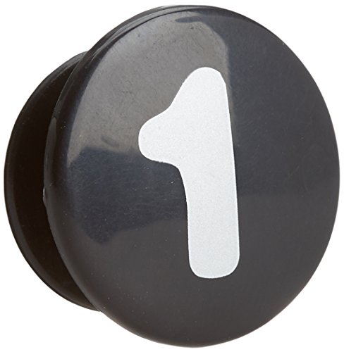 Yepp - Adesivi Staccabili Numero 1, Confezione Da 10, Colore: Nero