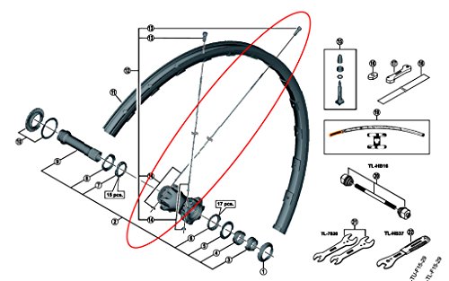 Shimano, Raggio 298Mm, Wh-M9000-Tl-F15-29 W/Sph Wash