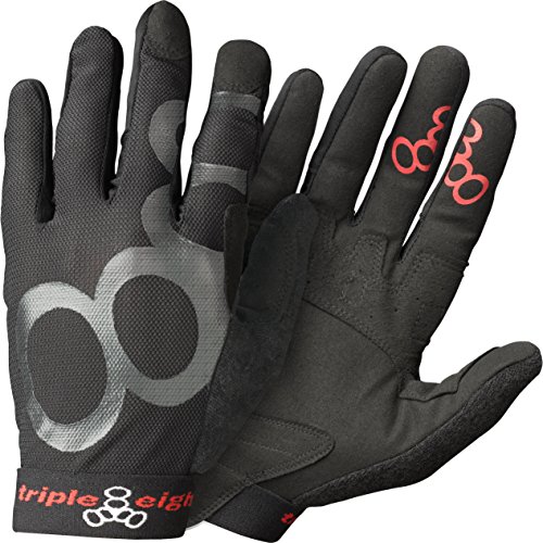 Triple Eight New York Exoskin - Guanti Unisex Per Adulti, Taglia M, Taglia M, Colore: Nero
