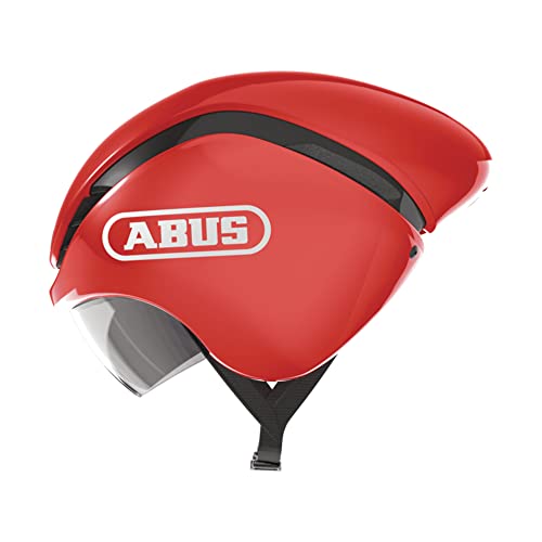 Abus Gamechanger Tt Casco Da Corsa - Casco Da Ciclismo Aerodinamico Con Ventilazione Idonea Per Uomo E Donna, Rot (Blaze Red), M (54-58 Cm)