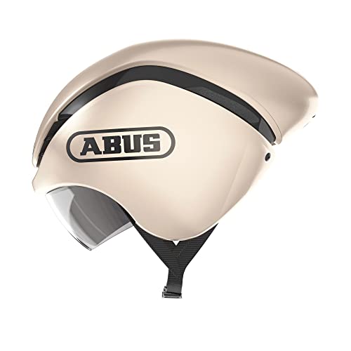Abus Gamechanger Tt Casco Da Corsa - Casco Da Ciclismo Aerodinamico Con Ventilazione Idonea Per Uomo E Donna, Gold (Champagne Gold), S (51-55 Cm)