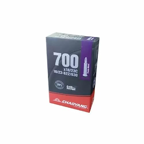 Chaoyang 6927116185299, Inner Tube 700X38/45 America Valve 48Mm Unisex Adulto, Nero, Taglia Unica