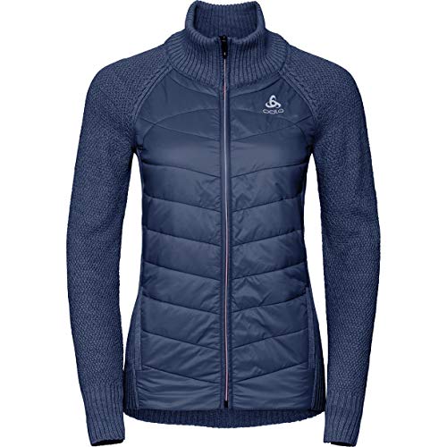 Odlo - Giacca In Pile Da Donna X-Pod Fan, Donna, 697531, Diving Navy - Formula Uno, Xs