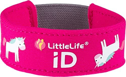 Littlelife Safety Id Strap, Unicorn, Bianco & Rosa, Taglia Unica