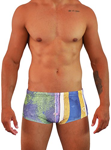 Project Contraband Stripes N Bolts Costume Da Bano, Uomo, Uomo, Stripes N Bolts, Multicolore, S