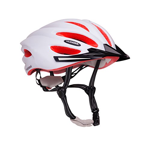 Hudora Casco Da Bicicletta Da Uomo In Basalto, Bianco/Arancione