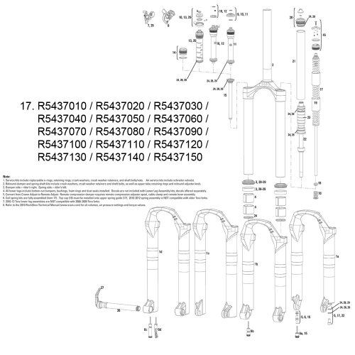 Rockshox – Molla Elicoidale/Gruppo Asse 120 Mm Tora/Recon Serie Xc 2010 – 2011 32 Mm Xsoft Argento, 11.4015.437.010
