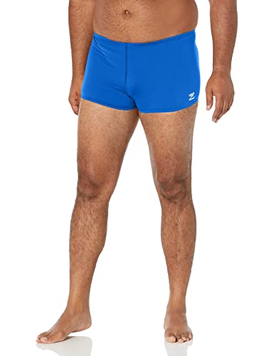 Speedo Costume Da Bagno Square Leg Endurance+ Solid, Slip Uomo, Blu, 38