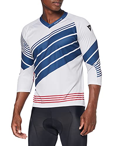 Dainese Hg 2, Maglia Da Mtb Uomo, Vapor-Blue/Black-Iris/Chili-Pepper, S