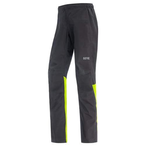 Gorewear Gore-Tex Paclite Pantaloni Uomo, Nero/Neon Giallo, Xxl