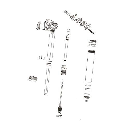 Sram, Bulk Brass Keys Size4 Reverb/Stlth Qty12 Unisex Adulto, Nero-Nero