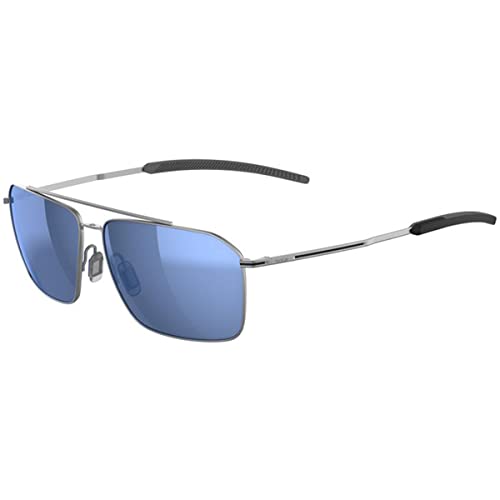 Bollé, Flow Silver Matte, Volt+ Offshore Polarized, Occhiali Da Sole, Large, Unisex Adulto