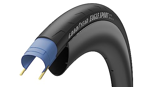 Goodyear, Copertone 700X25 Eagle-Sport Tube Type Unisex Adulto, Iceblue, Hm