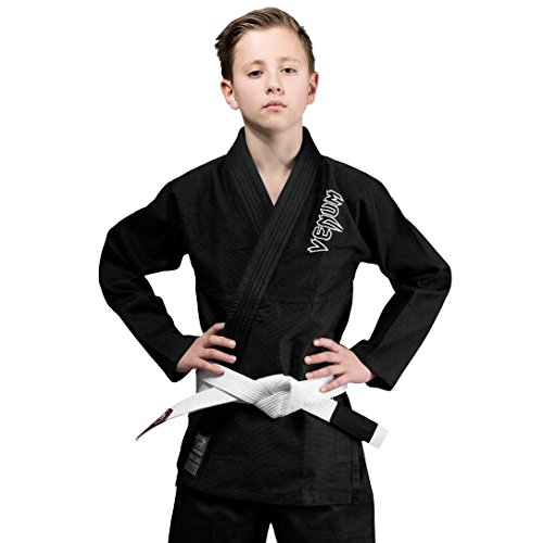 Venum Contender, Kimono Bjj Unisex Bambini, Nero, C00