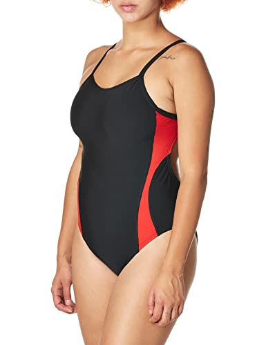 Finis Splice Black/Red, Openback 30 Women'S