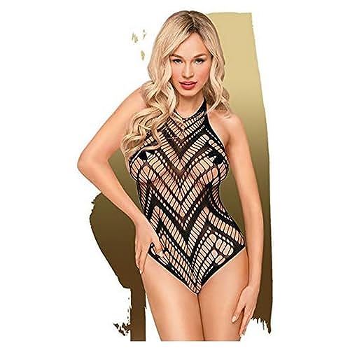 Penthouse, Body In Tessuto A Rete, Body, Diverse Taglie, Lingerie, Go Hotter', Nero, Taglia: S-L