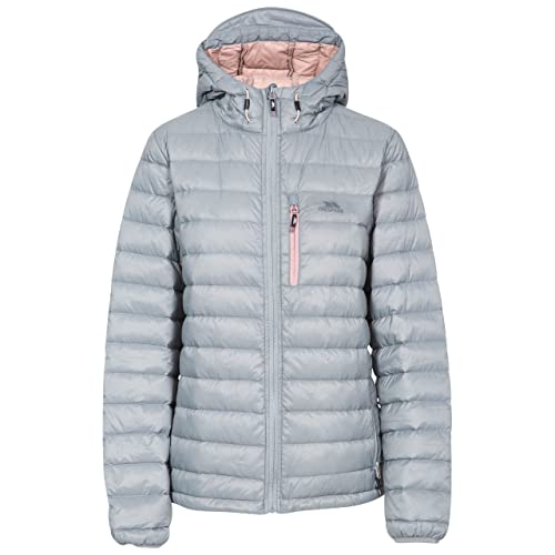 Trespass Arabel - Piumino Da Donna, Leggero E Ripiegabile, Donna, Giacca, Fajkdom20002_Pltxl, Platino, Xl