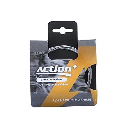 Ashima, Brake Cable Shimano Road 1,5X1700Mm-Action+ Unisex Adulto, Nero, One Size