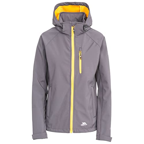 Trespass Giacca Impermeabile Softshell Lorina/Giacca Da Donna Con Cappuccio Rimovibile, Donna, Lorina, Carbon, Xs