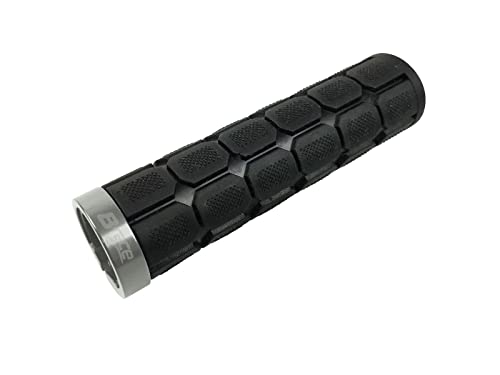 Bonin B-Race 8055320653865, Manopole B-Race In Gomma Nere/Grigie C/Coll. Allum Unisex Adulto, Nera E Girigio