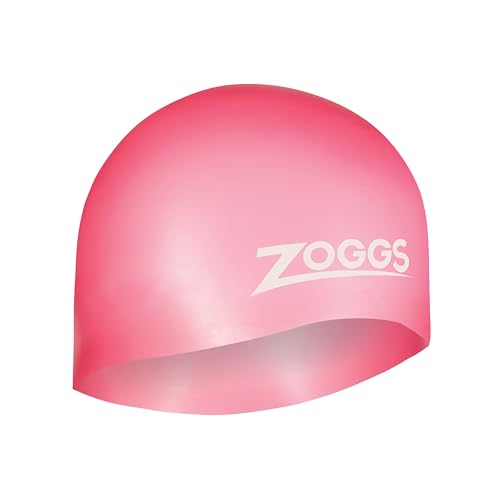 Zoggs Cuffia, Easy-Fit Silicone Cap Unisex Adulto, Rosa, Taglia Unica