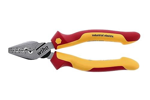 Wiha 32945 Pinza Crimpatrice Industriale Isolata Da 17,8 Cm