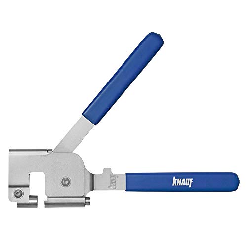 Knauf Punzonatrice Per Metallo – Pinze Per Crimpare Profili Metallici Con Timbro Sostituibile, Pinza Crimpatrice Con Tappo Tra Le Maniglie