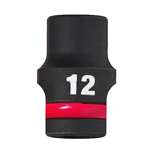 Milwaukee 4932480306 Bicchiere Da Impatto, Corto, 1/2" Guida, 12 Mm Dimensioni