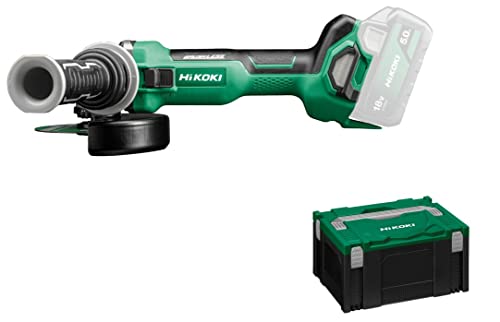 Hikoki Akku-Winkelschleifer G1813Da (18V, Brushless, Spindelarretierung, Soft-Start, Zubehör)