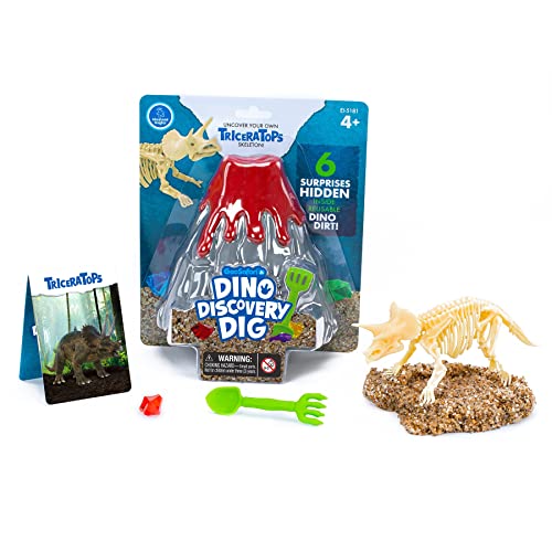 Learning Resources- Geosafari Jr. Dino Discovery Dig Triceratopo, 4 Anni In Avanti, Multicolore, Ei-5181