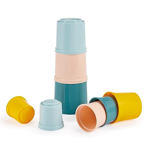 Ecoiffier - Torre Di Bicchieri Impilabili, Colori Pastello, Motricità Fine, Per Bambini E Ragazze A Partire Dai 6 Mesi (7600007911)