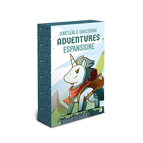 Asmodee - Unstable Unicorns: Adventures, Espansione Del Gioco Di Carte, Edizione In Italiano, 8576