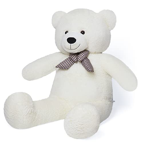 Yunnasi Orsacchiotto Gigante Peluche Animale Di Peluche Grande, 100 Cm, Bianco