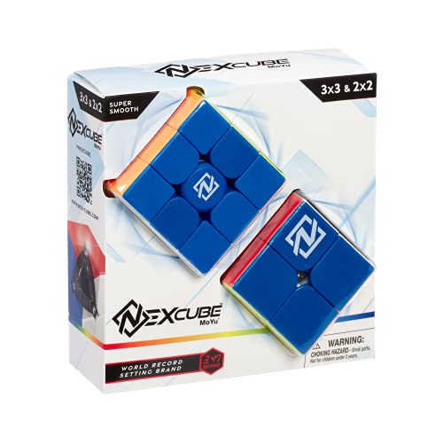 Nexcube 3X3 + 2X2 Classic, Cubi Per Speedcuber, Massima Velocità, Senza Adesivi Con Riposizionamento Preciso E Doppio Sistema Di Regolazione - Multico