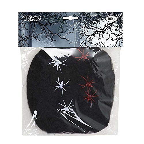 Boland-Ragnatela Nera Con 6 Ragni, 100 Gr, Colore Nero, M (100G, 574420