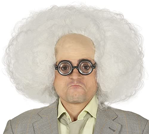 Fiestas Guirca Parrucca Bianca Su Calotta Doc Brown Scienziato Pazzo