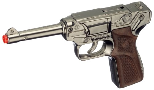 Gonher 124/0 Pistola Giocattoli Luger, 8 Colpi In Metalo