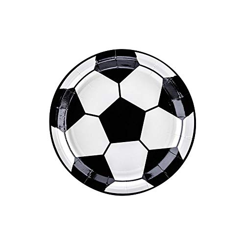 18 Pz Piatto Piatti Compleanno Pallone Da Calcio 18 Cm Tema Calcio
