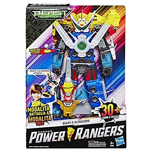 Power Rangers Hasbro Hasbro Beast Morphers Beast-X Ultrazord Con Suoni E Frasi, Versione Italiana, Multicolore, E5894103