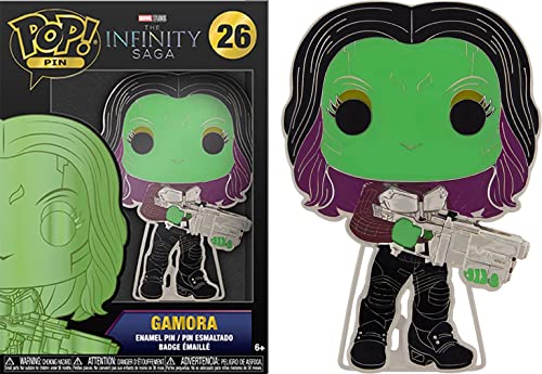 Funko Pop! Large Enamel Pin Marvel Infinity Saga: Gamora Chase - Gamora - Avengers Infinity War Spille Smaltate - Spilla Da Collezione Carina - Per Gl