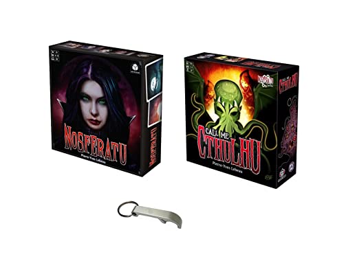 Nosferatu - Set Di 2 Giochi Da Viaggio + Call Me Cthulhu + 1 Apribottiglie Blumie (Nosferatu + Cthulhu)