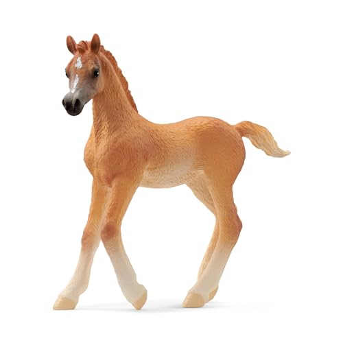 Schleich- Puledro Arabo Personaggio, Colore Marrone Chiaro, 13984