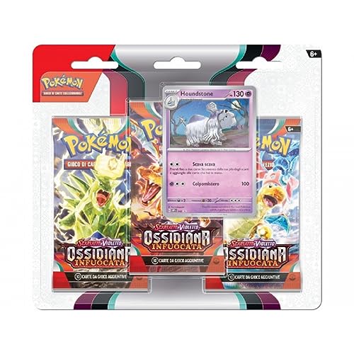 Scarlatto E Violetto Ossidiana Infuocata Blister 3 Buste Con Carta Promo Houndstone (It)