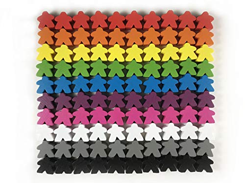 Apostrophe Games Multi Colore Gioco Da Tavolo Pezzi (100 Meeples Di Legno)