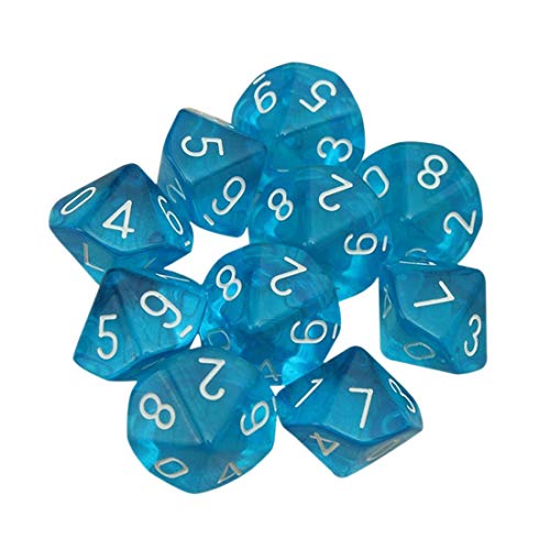 Polyhedral Dice Set, 10 Pack For Dnd, Mtg, Rpg, Dungeons And Dragons Dice Game, Table Games, Acrylic Dice