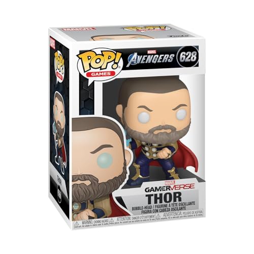 Funko Pop! Marvel: Marvel Avengers Game-Thor - (Stark Tech Suit) - Figura In Vinile Da Collezione - Idea Regalo - Merchandising Ufficiale - Giocattoli