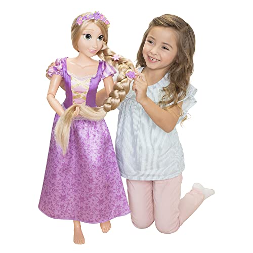 Disney Princess Bambola Playdate Alta 80 Cm Di Rapunzel Articolata Con Accessori. La Tua Nuova Amica Alta Come Te, Con Cui Vivere Splendide Avventure!