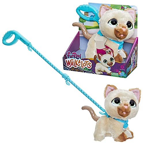 Furreal Walkalots - Gattino, Giocattolo Interattivo Di Gattina Che Cammina Per Bambini E Bambine, Con Suoni E Reazioni, Giocattoli Interattivi Per Bam